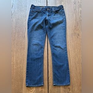 J. CREW MATCHSTICK Blue Straight Leg Mid Rise Jeans Size 28